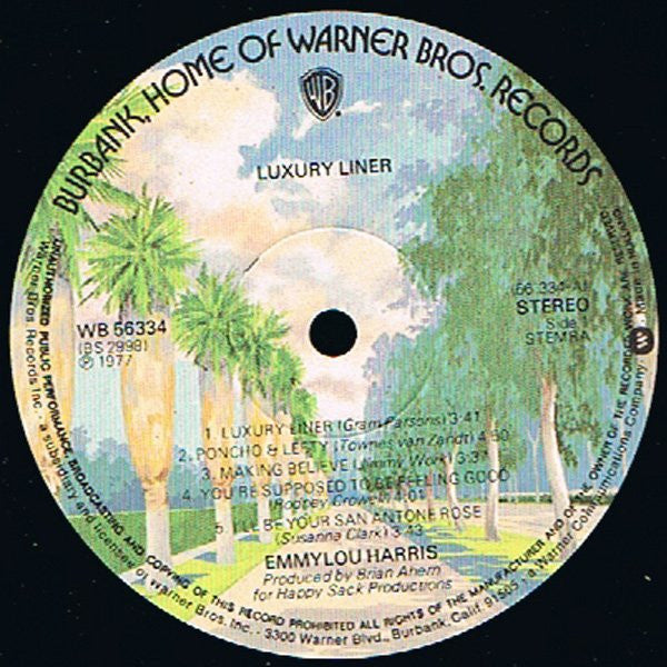 Emmylou Harris : Luxury Liner (LP, Album)