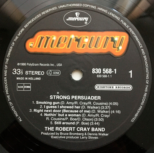 Robert Cray : Strong Persuader (LP, Album)