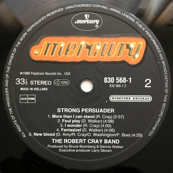 Robert Cray : Strong Persuader (LP, Album)