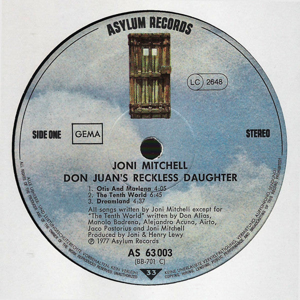 Joni Mitchell : Don Juan's Reckless Daughter (2xLP, Album)