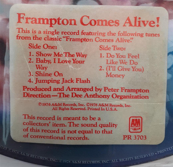 Peter Frampton : Frampton Comes Alive! (LP, Album, Ltd, Num, Pic)