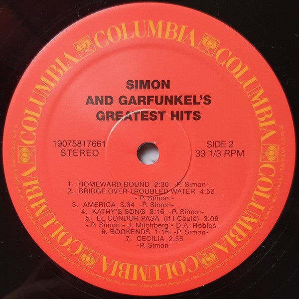 Simon & Garfunkel : Simon and Garfunkel´s Greatest Hits (LP,Compilation,Stereo)