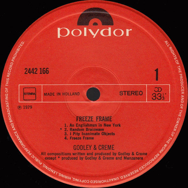 Godley Creme* : Freeze Frame (LP, Album)