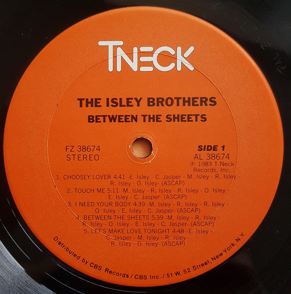 The Isley Brothers : Between The Sheets (LP, Album, Pit)
