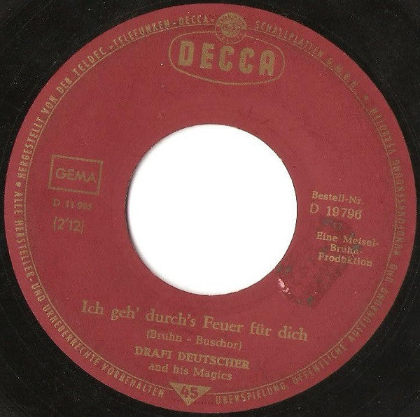 Drafi Deutscher And His Magics : Nimm Mich So, Wie Ich Bin (7", Single)