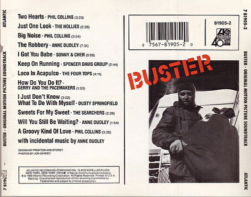 Various - Buster (Original Motion Picture Soundtrack) (CD, Comp) - De Platen Aap – Vinylwinkel in Brielle & online webshop voor muziekliefhebbers