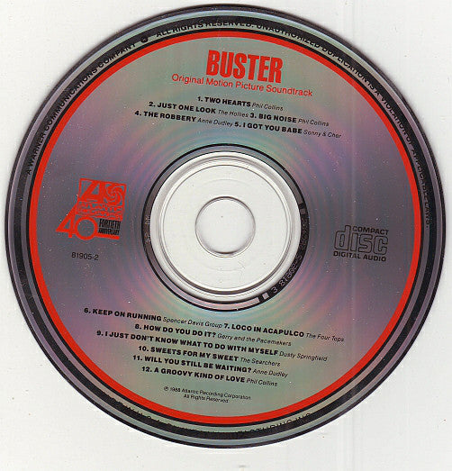 Various - Buster (Original Motion Picture Soundtrack) (CD, Comp) - De Platen Aap – Vinylwinkel in Brielle & online webshop voor muziekliefhebbers