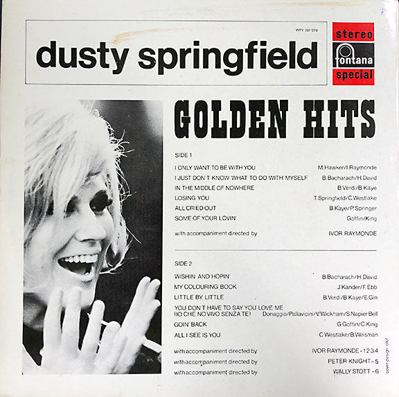 Dusty Springfield : "Golden Hits" (LP, Comp, RE, Blu)
