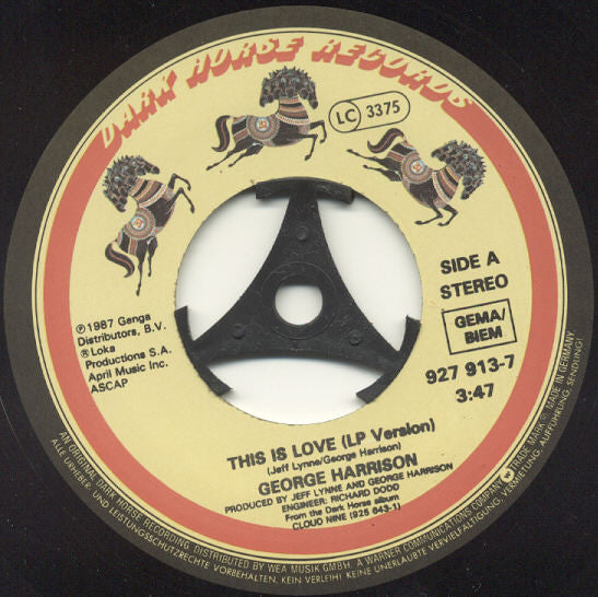 George Harrison : This Is Love (7", Single)
