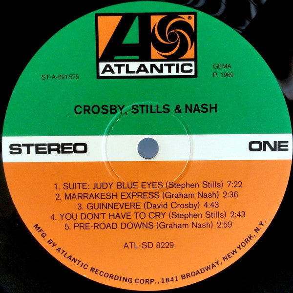 Crosby, Stills & Nash : Crosby, Stills & Nash (LP, Album, Gat)