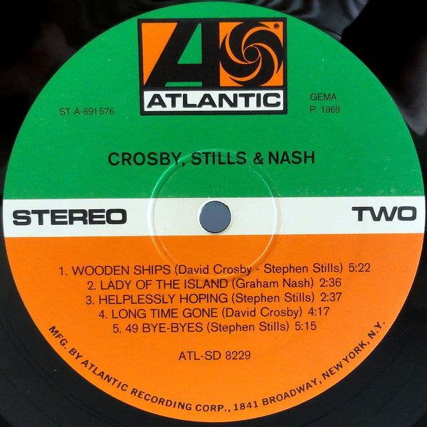 Crosby, Stills & Nash : Crosby, Stills & Nash (LP, Album, Gat)