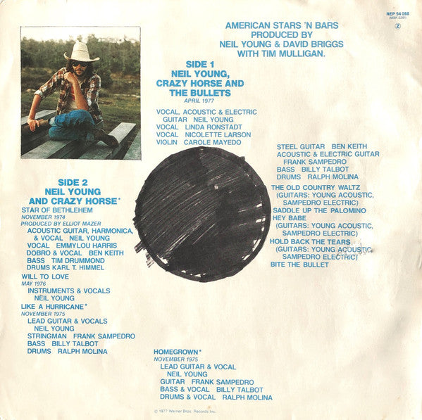 Neil Young : American Stars 'N Bars (LP, Album, "Di)