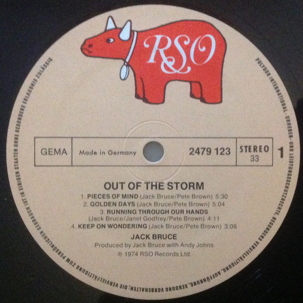 Jack Bruce : Out Of The Storm (LP, Album)