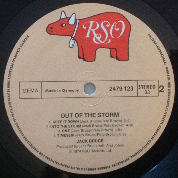 Jack Bruce : Out Of The Storm (LP, Album)