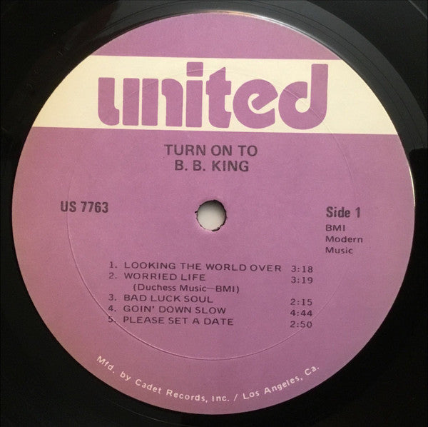 B.B. King : Turn On With B.B. King (LP, Comp, RE)