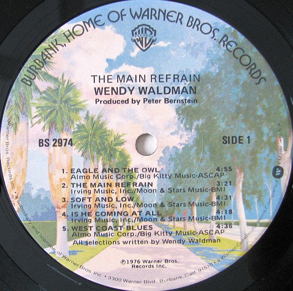 Wendy Waldman : The Main Refrain (LP, Album, Jac)