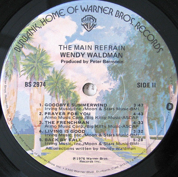Wendy Waldman : The Main Refrain (LP, Album, Jac)