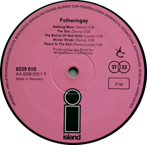Fotheringay : Fotheringay (LP, Album)