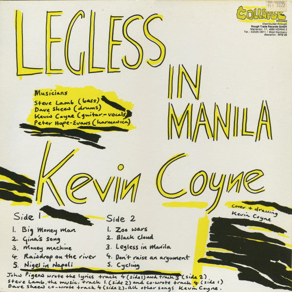 Kevin Coyne : Legless In Manila (LP, Album)