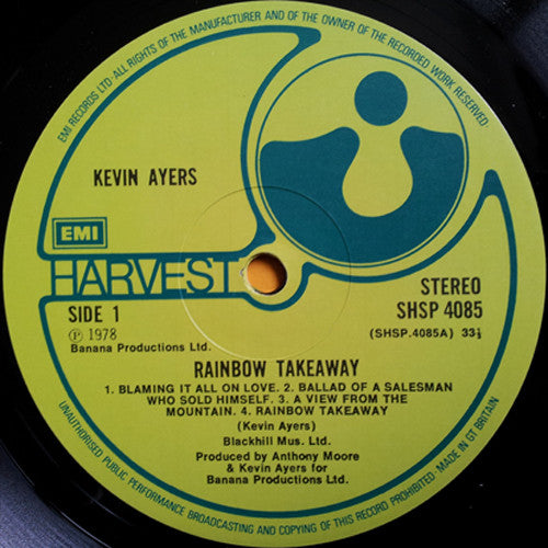 Kevin Ayers : Rainbow Takeaway (LP, Album)