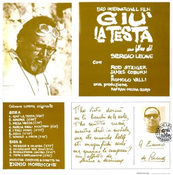Ennio Morricone : Giù La Testa (LP, Album)
