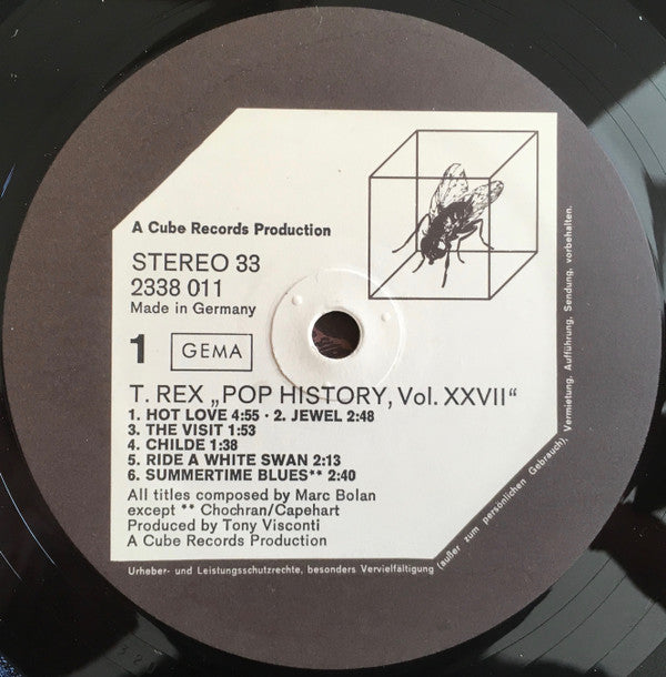 T. Rex : Pop History Vol 27 (2xLP, Comp)