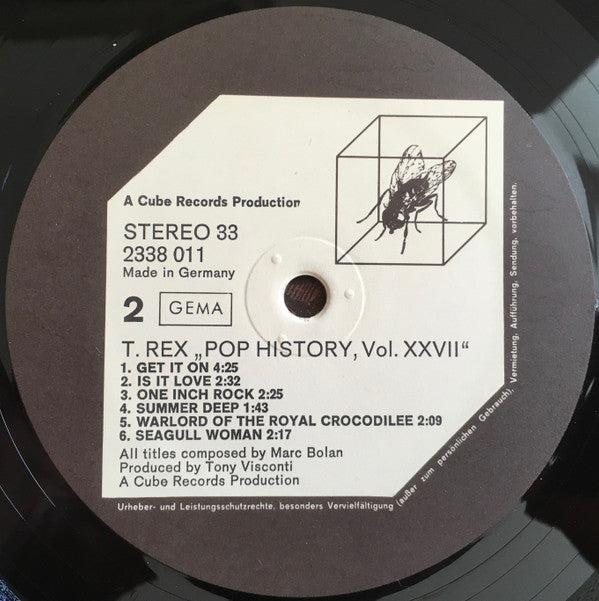 T. Rex : Pop History Vol 27 (2xLP, Comp)