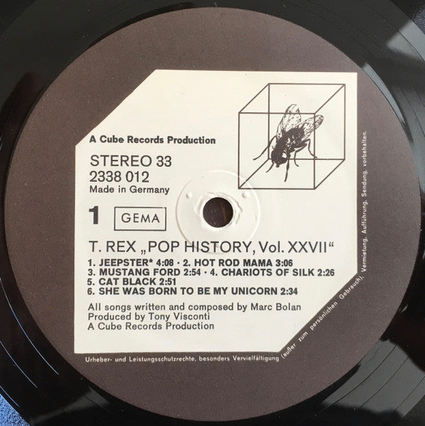 T. Rex : Pop History Vol 27 (2xLP, Comp)