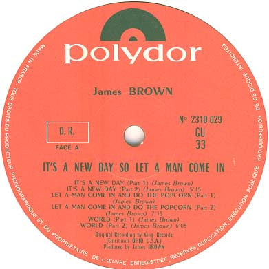 James Brown : It's A New Day So Let A Man Come In (LP, Album)