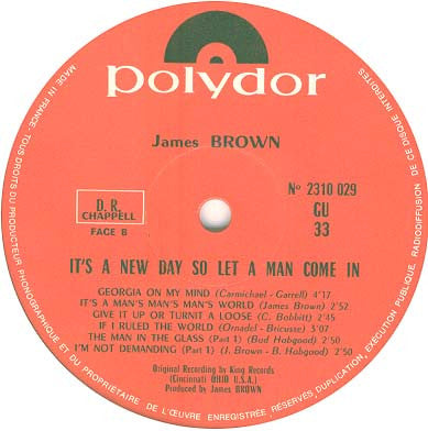 James Brown : It's A New Day So Let A Man Come In (LP, Album)