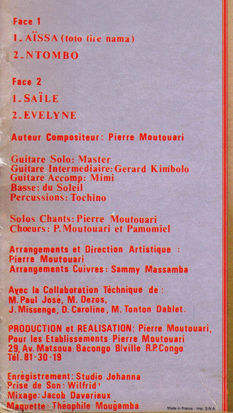 Pierre Moutouari : Tout Bouge (LP)