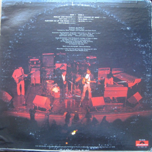 Roy Buchanan : Live Stock (LP, Album, PRC)