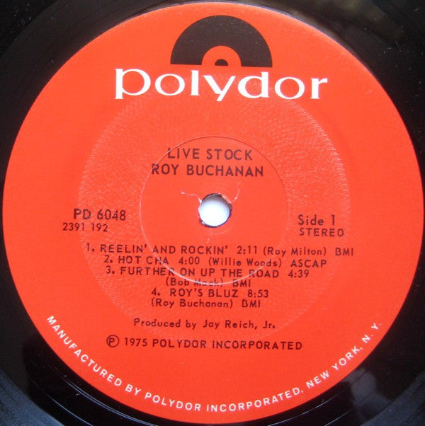 Roy Buchanan : Live Stock (LP, Album, PRC)