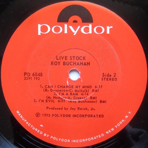 Roy Buchanan : Live Stock (LP, Album, PRC)