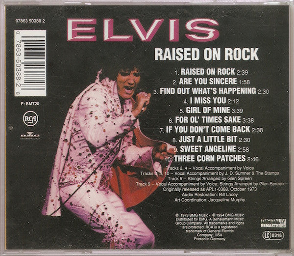 Elvis Presley - Raised On Rock (CD, Album, RE, RM) - De Platen Aap – Vinylwinkel in Brielle & online webshop voor muziekliefhebbers