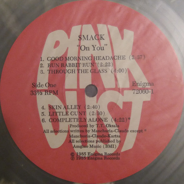 Smack (5) : On You (LP, Album, Cle)