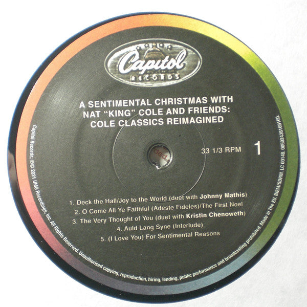 Nat "King" Cole* : A Sentimental Christmas (With Nat "King" Cole And Friends: Cole Classics Reimagined) (LP)