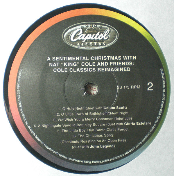 Nat "King" Cole* : A Sentimental Christmas (With Nat "King" Cole And Friends: Cole Classics Reimagined) (LP)