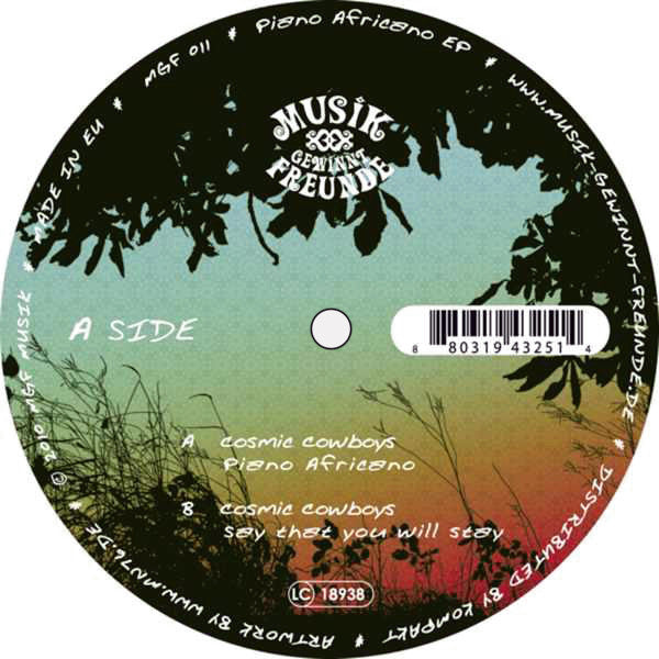 Cosmic Cowboys : Piano Africano EP (12", EP)