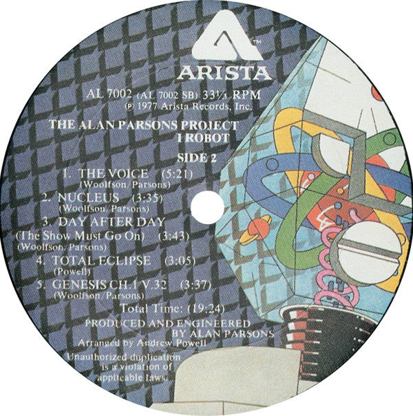 The Alan Parsons Project : I Robot (LP, Album, Gat)