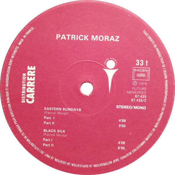 Patrick Moraz : Future Memories Live On TV (Keyboards' Metamorphoses) (LP,Album)