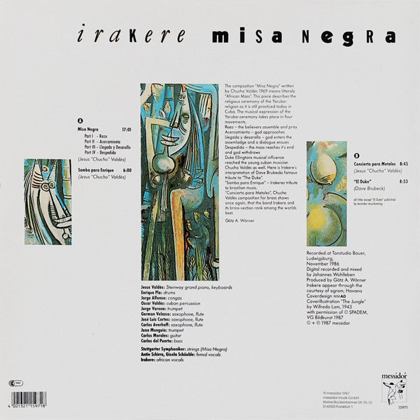 Irakere : Misa Negra (LP, Album)