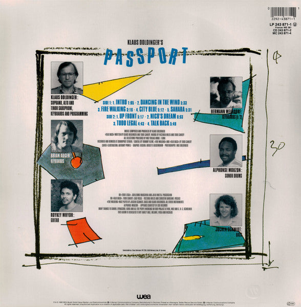 Passport (2) : Talk Back (LP, Album)