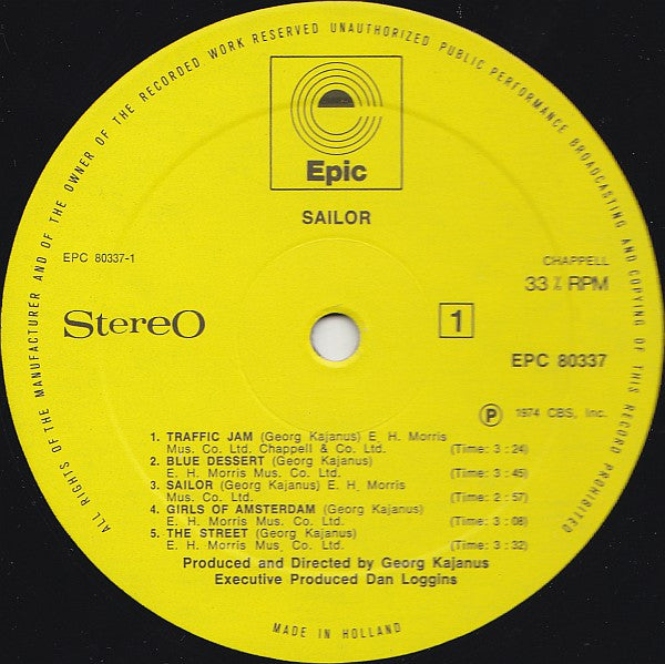 Sailor : Sailor (LP,Album)