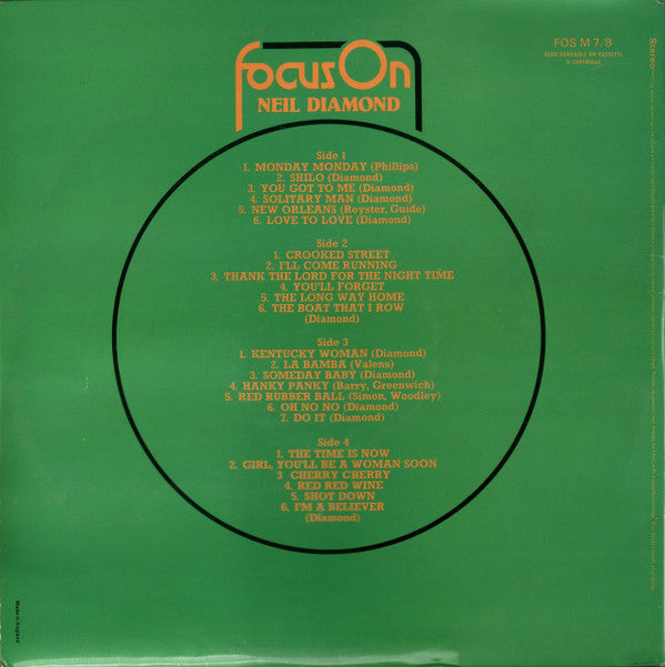 Neil Diamond : Focus On Neil Diamond (2xLP, Comp)
