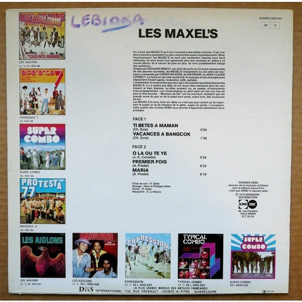 Les Maxel's : Ti Bêtes A Maman (LP)