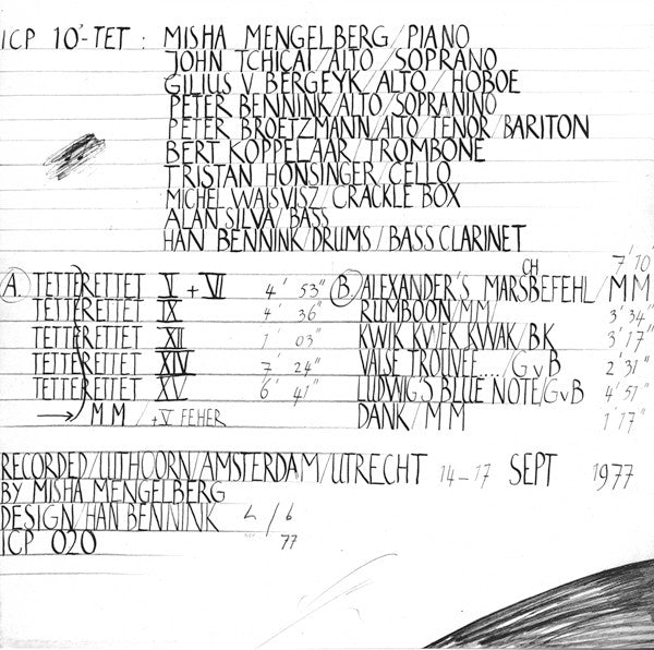 ICP Tentet : Tetterettet (LP, Album)