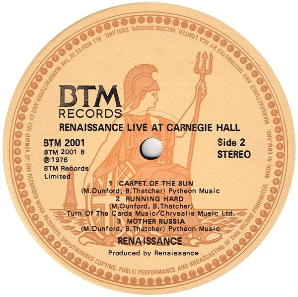 Renaissance (4) : Live At Carnegie Hall (2xLP, Album, Gat)