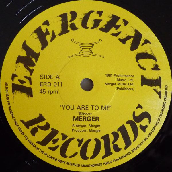 Merger (2) : Prisoner Of Your Love / You Are To Me (12", Ltd)