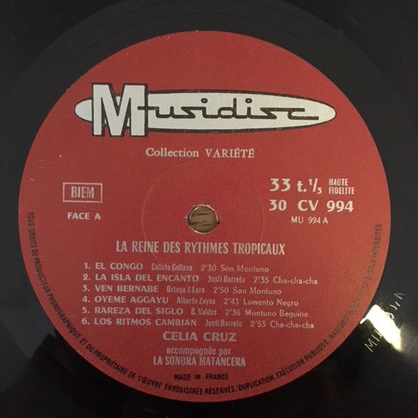 Celia Cruz Accompagnée Par La Sonora Matancera : La Reine Des Rythmes Tropicaux (LP, Comp, Mono)